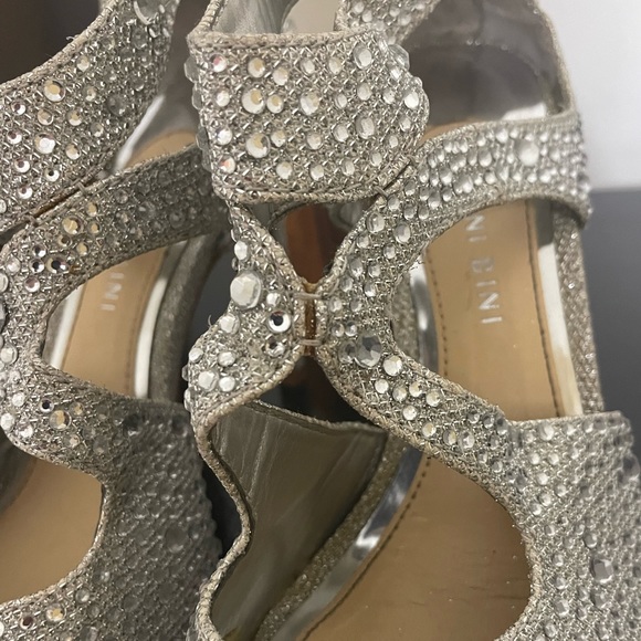 Silver glitter heels- Gianna Bini - Picture 5 of 9
